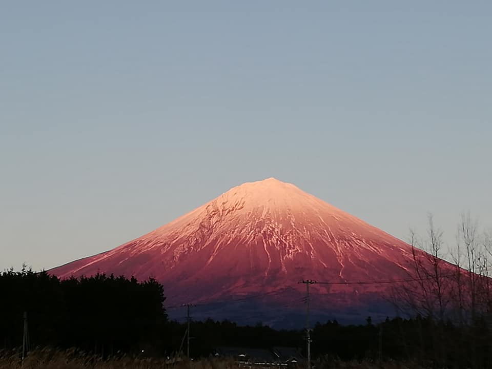 紅富士　夕暮れ前の5分間